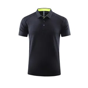 Transpirable que absorbe la humedad Impresión de secado rápido Bordado Color sólido Camisetas de golf unisex Camisetas de polo respiradas