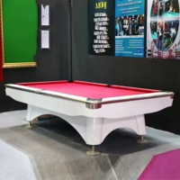 Table de billard en bois massif de 6e génération de 9 pieds Table de billard professionnelle avec finition de luxe