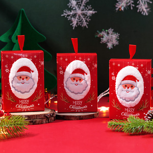 Christmas Towel Gift <b>Box</b> 35x35cm Square Absorbent <b>Soft</b> Hand Towel Custom Logo Company Gifts Holiday Benefits - Product Image 1