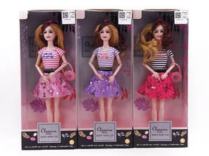 Jinming juego para ninos 11 pulgadas beauty Girl set con accesorios vestir DIY muñeca cuerpo sólido muñeca Set - Product Image 6