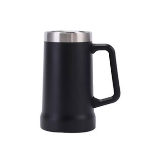 DD1816 Tasse à whisky isotherme en acier inoxydable pour camping en extérieur, grande tasse à bière d'aventure avec poignée, maintien thermique 6-12 heures - Product Image 1