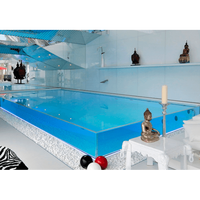 Piscine en acrylique transparente Leyu, la plus vendue de notre usine chinoise, taille personnalisable, design tendance pour adultes, garantie 10 ans