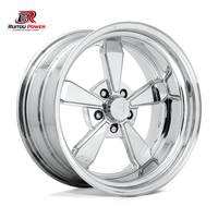 Jantes forgées personnalisées en 2 parties, entièrement polies, à profil profond, 15-20 pouces, PCD 5x114.3 5x120 5x127 pour Ford Mustang Chevy Camaro C10