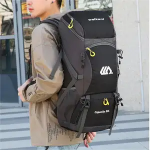 Custom 50L Waterproof Large Capacity Multi-functional Hiking Bag For Outdoor Camping Travel