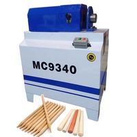 Machine à rouler les tiges, machine à affûter les manches de balais en bois