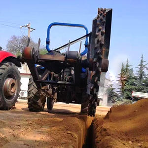 Ferme Agriculture Trencher Ditching Machine Agriculture Trencher Tracteur Béton <span class=keywords><strong>Grave</strong></span> <span class=keywords><strong>Digger</strong></span> piste Route Outils De Coupe - Product Image 3