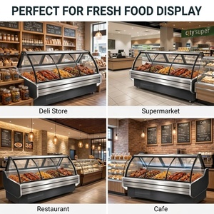 <span class=keywords><strong>Vitrine</strong></span> <span class=keywords><strong>Réfrigérée</strong></span> Ouverte Haute Performance pour Produits Frais – Idéale pour Centres Commerciaux et Supermarchés (Zone Fraîche) - Product Image 6