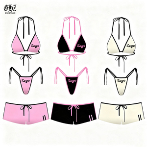 Nuevo Conjunto de Bikini de Dos Piezas Personalizado para Mujer, Traje de Baño Push-Up, Trajes de Baño para Chicas - Product Image 1