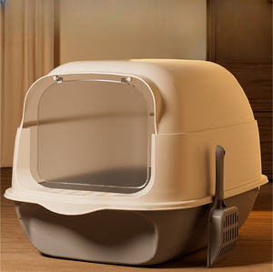 Scatola per gatti in plastica leggera resistente e resistente rosa di fabbrica per casa e Multi-gatto - Product Image 5