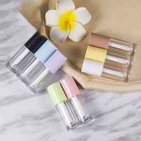 Tube vide pour rouge à lèvres, Gloss, maquillage, rond, transparent, 6ML, pièces