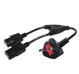 h03vv-f 2g 0.75mm2 electrical wires AC power cable consumables cord with uk plug C7 power cords