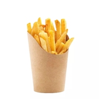 Boîte d'emballage en papier pour frites à emporter, cône en papier pour la cuisson de gaufres en gros pour les fêtes