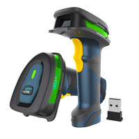 Lector de código QR de mano, escáner de código de barras con receptor, inalámbrico, USB, USB, con lector de código de barras