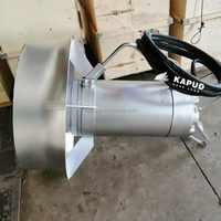 Agitateur à déplacement axial QJB 5kW en acier inoxydable pour stations d'épuration municipales, mélangeur submersible pour digesteurs anaérobiens et pompes de réservoirs de biogaz 380V