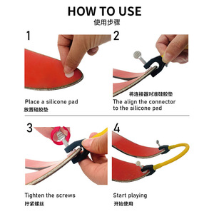 Ski Connector Accessories Silicone Pad For Ski Binding Beginner Use With <b>Rope</b> And Clip - Product Image 1