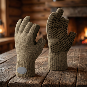 Gants de pêche nocturne unisexes en laine antidérapants à LED pour toutes les saisons avec éclairage extérieur et équipement de réparation - Product Image 3
