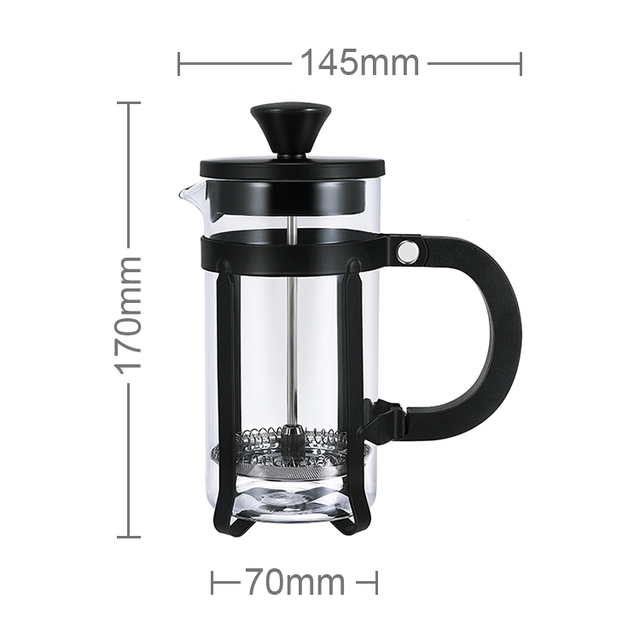 Borosilicate Glass French Press Coffee Maker Coffee Pot With Plunger Kitchen French Coffee Press Tea Maker