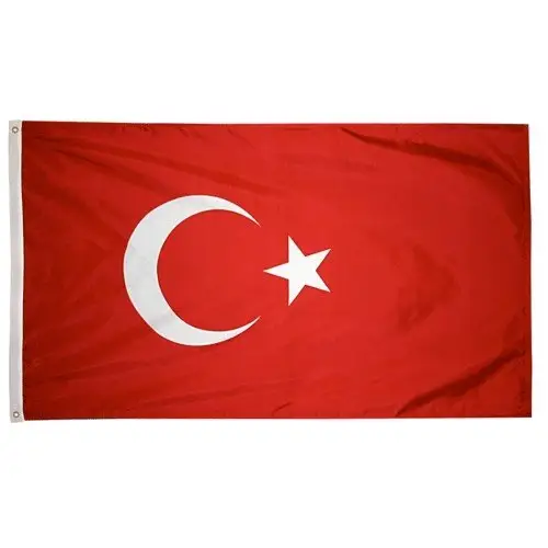 Klaar Om Turkije Nationale Land Vlag Nylon Zijde Custom Vlag Banner Voor Air Verzending