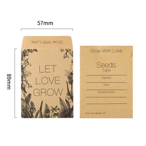 <b>Seed</b> Envelopes with Transparent windows Kraft Paper Self-adhesive Envelopes Vegetable and Plant <b>Storage</b> Bags,sample Bags - Product Image 4