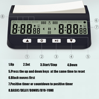 Horloge d'échecs minuterie d'échecs numérique compteur d'échecs international professionnel pour le jeu