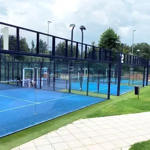 Nieuwe Ontwerp Panoramische Padel Tennisbaan Klassieke Paddle Court Fabrikant Uit China Padelbaan