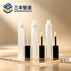 หลอดลิปกลอส PE แบบขุ่น 8 มล. พร้อมหัวฟองน้ำสำหรับทาลิปกลอส - Product Image 1
