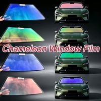 Film teinté pour voiture, effet caméléon, film teinté pour vitres latérales et arrière, effet arc-en-ciel, film solaire pour vitres, IRR87%+ blocage de la chaleur, UV99%