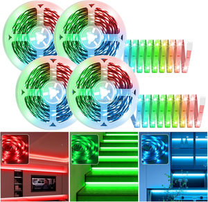 <b>RGB</b> Color 14Watt 5Meters DC12V 60LEDs/meter SMD5050 Copper IP20 Ra80 LED Strip Light with Remote <b>Control</b> Signage Lighting - Product Image 1