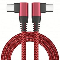Câble de données double à 90 degrés, câble de charge rapide Type C vers Type C PD 60W, câble de charge pour ordinateur portable, téléphone