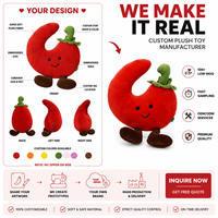 Maßgefertigtes Wassermelonen-Plüschtier Kissen Paprika Birne Weiche Gefüllte Plüsch-Obst-Gemüse-Puppen für Sofa