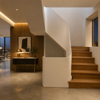 Escalier en spirale modulaire en métal peint à faire soi-même, escaliers préfabriqués, design minimaliste moderne, garde-corps d'escalier plié sur mesure, modèle 3D