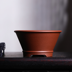 Maceta de Bonsái de Arcilla Morada, Boca Redonda Clásica, Forma Tradicional, Hecha con Arcilla Jiangpo - Product Image 1