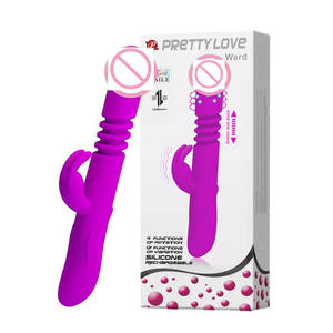 Pretty Love Vibromasseur Lapin en Silicone Point G pour Femme, 4 fonctions, 10 vitesses de vibration, Rechargeable USB - Product Image 4