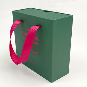 Custom <b>Small</b> Paper Sliding <b>Drawer</b> Jewelry Gift Box with Ribbon Handle Luxury Packaging for Necklaces and Earrings - Product Image 6