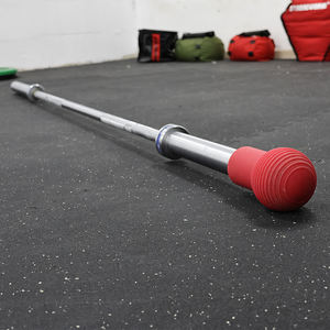 Accesorio de barra de levantamiento de pesas de metal duradero OEM para gimnasio en casa con barra de goma suave - Product Image 5