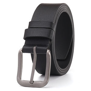 Atacado De Luxo Boa Venda Moda Negócios Preço Barato Pu Cinto De Couro Com Fivela De Pino De Ferro - Product Image 2