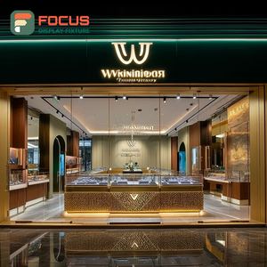 Sistema de Exhibición de Joyería Moderno con Acabado Laminado, Mostrador de Vidrio para Centro Comercial - Product Image 4