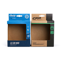 Boîte à fenêtre avec languette personnalisée, boîte de présentation en papier kraft, boîte en papier personnalisée pour l'électronique et les accessoires de vélo