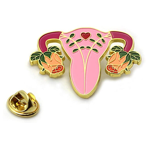 Il nuovo caldo in fiore utero femminile diritti riproduttivi diritti delle donne in metallo spilla gioielli regali personalizzato femminista utero smalto Pin - Product Image 3