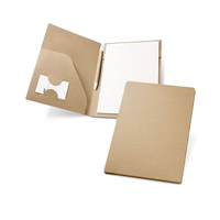 Carpeta de Presentación de Cartón Kraft Hecha a Mano, 300gsm, Diseño Personalizable, Color Blanco y Negro, Múltiples Bolsillos, A4/A5, Venta al Por Mayor