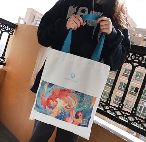 OEM Custom Logo Printed <b>Canvas</b> <b>Tote</b> <b>Bag</b> with Cotton Lining Shoulder Handbag <b>Small</b> Capacity All Seasons Gift Shop Travel Carryall - Product Image 5