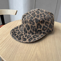 Nueva Gorra de Campamento Unisex de Moda Retro con Estampado de Cuadros/Leopardo, Bordado 3D, Visera Plana Ajustable, Estilo Vintage