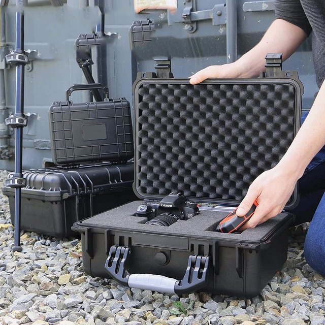 GD 5018 Waterproof Dry Box  Plastic Hard case Storage Rock Toolbox Gun case with Custom Foam