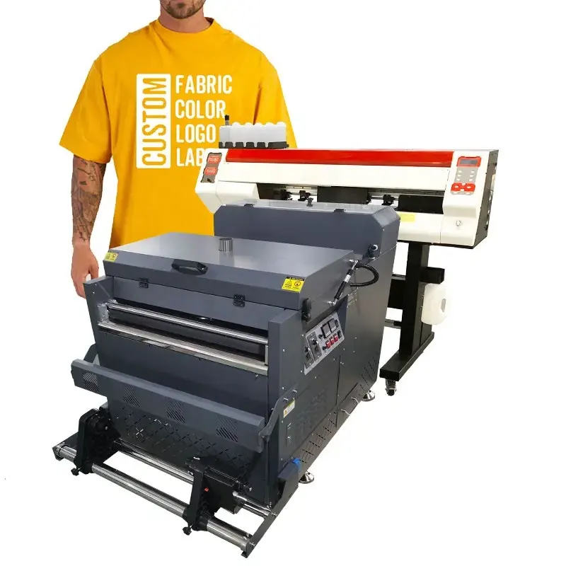 QK-K2070 Hot sale 60cm Heat Press Transfer dtf Printer with 2 XP600/i3200 Head t shirt printing machine price