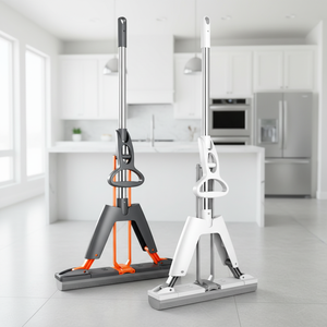 卸売ステンレス伸縮式モップ、モダンデザイン、クイッククリーンスーパースクイジー付き、床、ホテル、家庭用 - Product Image 1