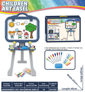 ITTL 3 en 1 Niños Caballete multifuncional Tablero de dibujo de pie Juguete - Product Image 2