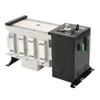 Saklar Transfer Otomatis (ATS) PKQ3-400A 4P Kelas PC Tiga Fasa 50Hz/60Hz, Peralatan Listrik Pengalih Sumber Daya Ganda
