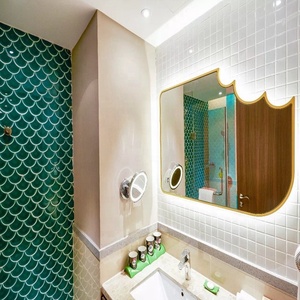 Gạch Lát Hồ Bơi Khảm Đá Màu Xanh Lá Cây Nhạt Gạch Khảm Cá Nứt Giá Rẻ - Product Image 6