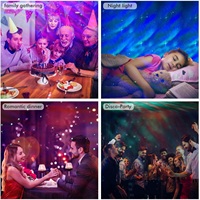 Planétarium intelligent Projecteur d'étoiles Veilleuse pour enfants Galaxies 3D Voie lactée Sommeil Musique Corps ABS Source de lumière LED Voix Blanc