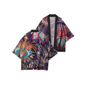 Chaqueta con estampado de moda, Kimono japonés, cárdigan para <span class=keywords><strong>mujer</strong></span>, Hinoki Yukata, Cosplay, traje tradicional samurái japonés - Product Image 4